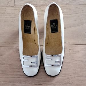 Vintage Fendi Zucca Pumps